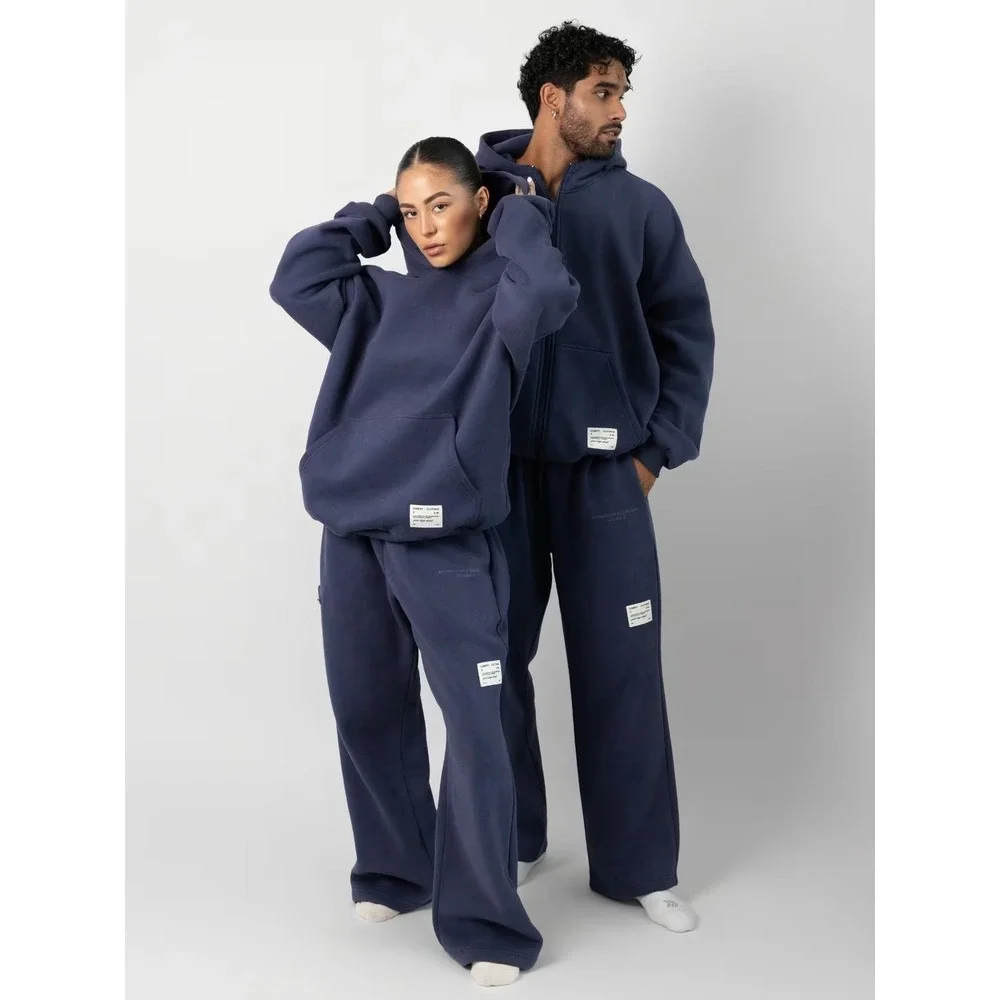 Comfrt Navy Hoodie & Sweats set - Unisex - Picture 4 of 13